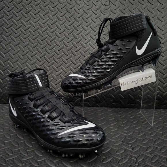 Nike Force Savage Pro 2 Black Anthracite Football Cleats AH4000-002 Mens Sz 10.5